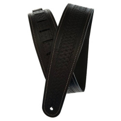 Daddario Black Embossed Basket Weave