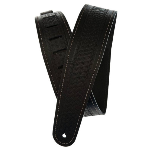 Daddario Black Embossed Basket Weave