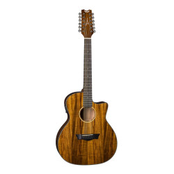 Dean AXS Exotic Cutaway A E 12 String KOA