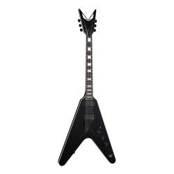 Dean V Stealth Black Satin W EMG