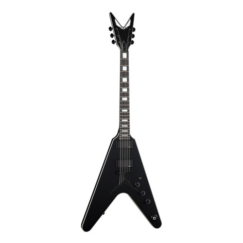 Dean V Stealth Black Satin W EMG