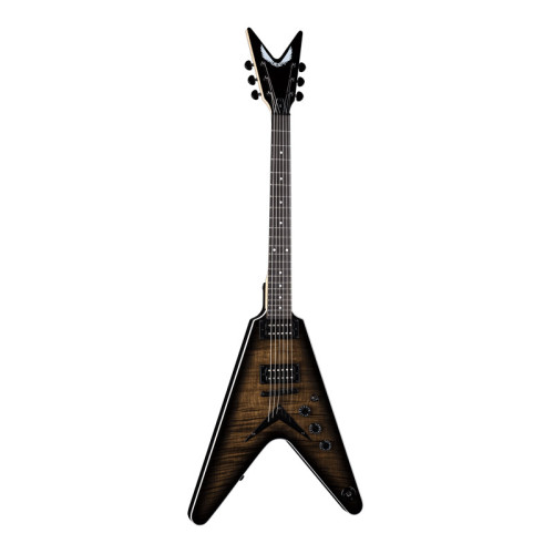 Dean VX Flame Top Charcoal Burst