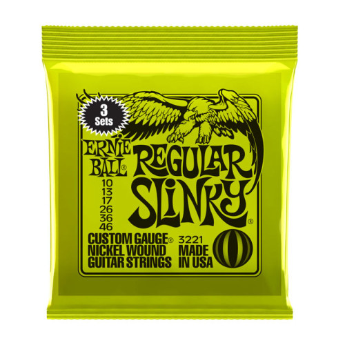 Ernie Ball Regular Slinky 10-46|3sets