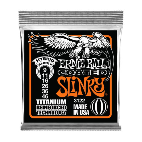 Ernie Ball Coated Slinky 9-46 Titanium