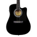 Squier SA 105CE Dreadnought Cutaway BK