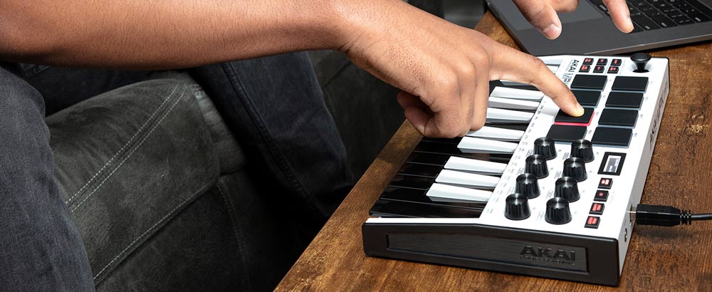 akai-mpk-mini-mk3-white میدی کنترلر آکایی AKAI MPK mini MK3 White