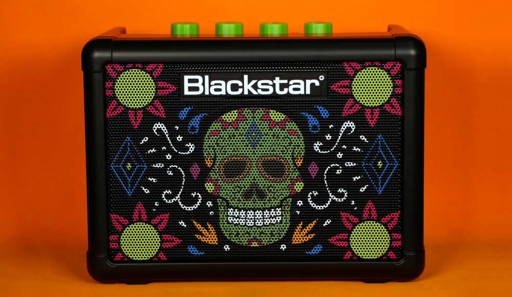 blackstar-fly-3-sugar-skull-green آمپلی فایر گیتار بلک استار BlackStar Fly 3 Sugar Skull Green