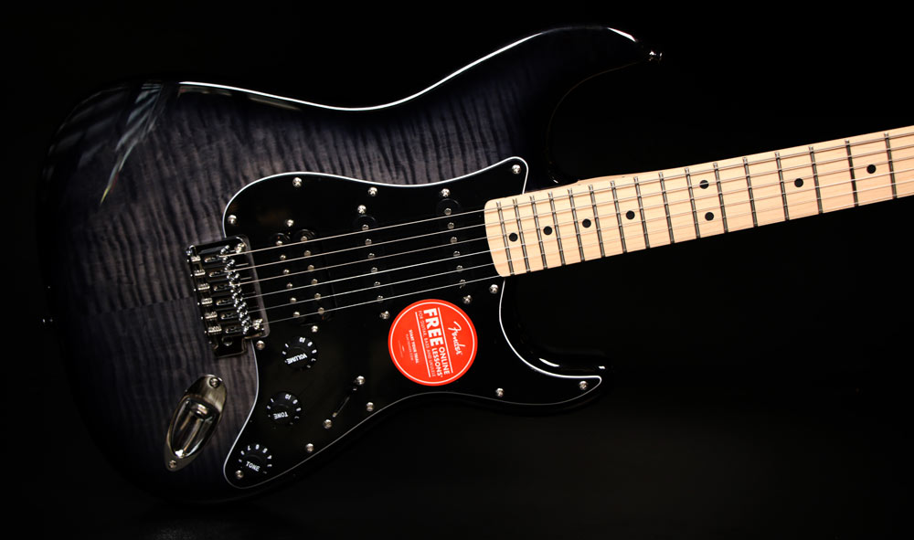 squier-affinity-strat-fmt-hss-mn-bbst گیتار الکتریک فندر اسکوایر Squier Affinity Strat FMT HSS MN BBST