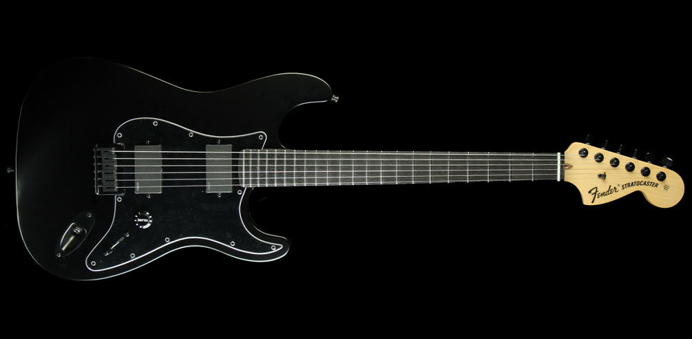 jim-root-strat-ebony-flat-black گیتار الکتریک فندر Jim Root Strat Ebony Flat Black