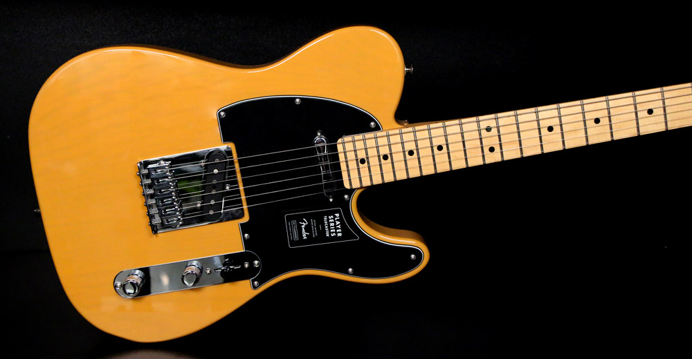 fender-player-tele-mn-butterscotch-blonde گیتار الکتریک فندر Fender Player Tele MN Butterscotch Blonde