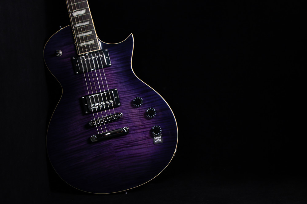 ltd-ec-256fm-see-thru-purple-sunburst گیتار الکتریک ال تی دی LTD EC 256FM See Thru Purple Sunburst