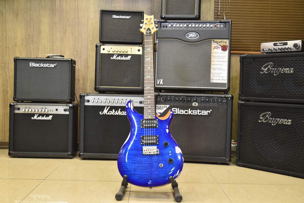 prs-se-35th-anniv-custom-24-faded-blue-burst گیتار الکتریک پی آر اس PRS SE 35th Anniv Custom 24 Faded Blue Burst
