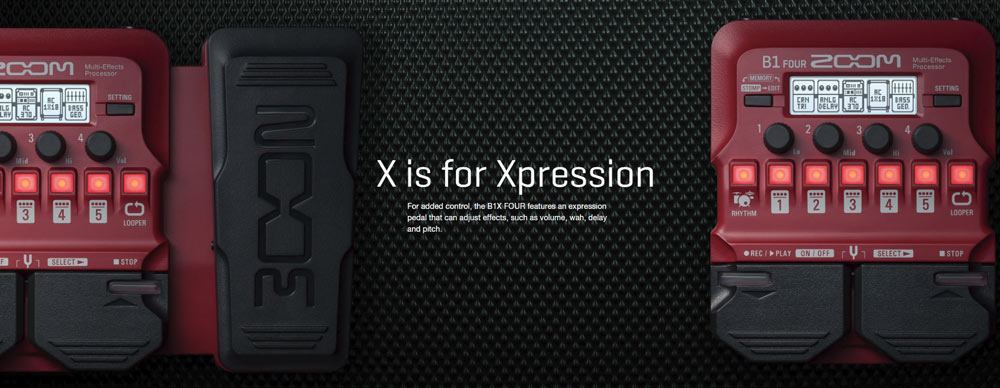 zoom-b1x-four افکت گیتار باس زوم Zoom B1X FOUR